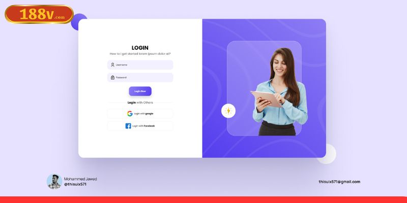 Quy trình đăng nhập 188V đơn giản chỉ vài thao tác